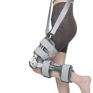 Rodillera ortopédica telescópica con bisagras ROM, soporte de pierna ajustable transpirable, fijador ortopédico, rodillera <span class=keywords><strong>articulada</strong></span>, órtesis - Product Image 5