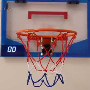 Trọng lượng nhẹ treo trên cửa phòng ngủ nhà trong nhà nhựa trong suốt tấm trẻ em và người lớn bóng rổ Hoop và bóng đặt - Product Image 3