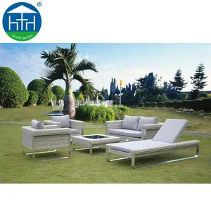 Venta al por mayor proveedor de China patio sofá de ratán Muebles de Jardín sofá de muebles al aire libre