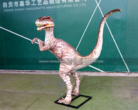Parc d'aventure des dinosaures Dinosaure animatronique animé en cage Vélociraptor Dinosaurio
