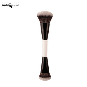 Beauty Planet Dual Ended Makeup Brush Wooden Handle Professional Luxury Synthetic Hair Makeup Brushes for Foundation Powder - Product Image 6