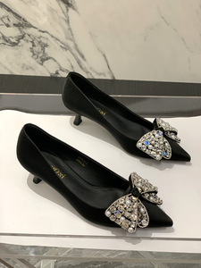 New Hot Selling Shallow Mouth Pointed <b>Toe</b> Stiletto Fashionable and Versatile High-end High Heels - Product Image 3