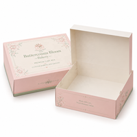 Emballages en papier pliables écologiques personnalisés avec paillettes pour gâteaux, pâtisseries, desserts, boulangeries, boutiques de cadeaux et vente au détail (vente en gros)