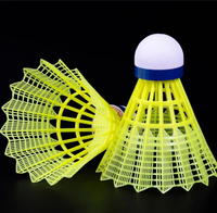 Volants de badminton en nylon VICTOR NS2000, tête en liège pleine, vol stable, pour entraînement économique, 6 pièces/tube