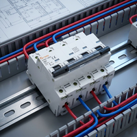 Disjoncteur miniature DAB6-100 3P (IEC/EN 60898-1) à prix d'usine Shanghai, protection contre les surcharges et les courts-circuits CDADA