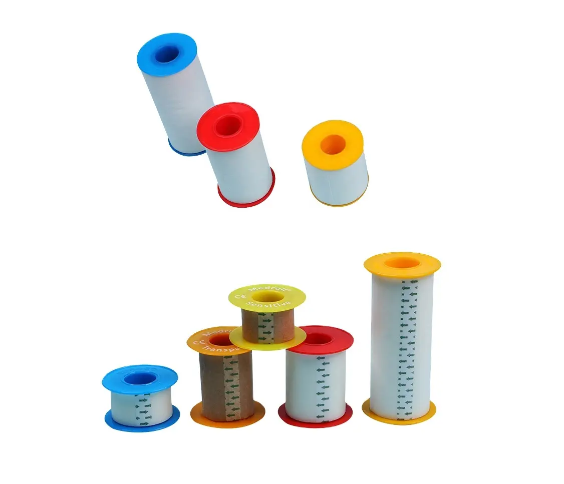 plastic spool of medical adhesive tape PP plastic spools for non-woven fabric Zinc Oxide Adhesive Plaster