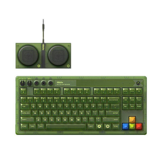 8Bitdo Retro 87 Mechanical Key Board with RGB Light Wireless Game Key Board for Windows/Android/Xboxes 85HD01