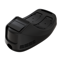 Boîtier de pièce à main RF moulé par injection ABS sur mesure pour équipement de beauté, noir mat, conforme RoHS