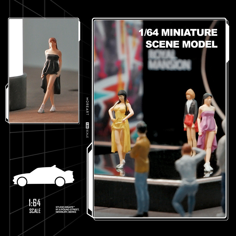 Miniature Figure Autista In Gonna Per Auto &ndash; Scala 1:18 1:24 1:43 1:64 1:87