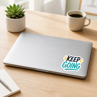 Autocollants en vinyle découpés sur mesure avec citation de motivation Yingao, autocollants imperméables à l'eau avec message positif pour ordinateur portable, bureau, décoration de bureau