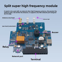 Módulo RFID UHF 860 ~ 960MHz tamaño pequeño integrado pasivo RS232/485 lector RFID de largo alcance con Kit de desarrollo