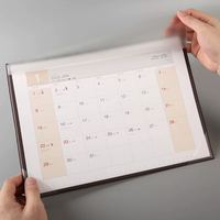 Planificateur de bureau quotidien A2 2027 personnalisé avec logo unique, mémo professionnel, calendrier mensuel détachable pour médecins