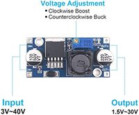 Modul Konverter Buck AIsmartlink LM2596 Step Down, Catu Daya Output DIP 1.25V-30V 3A