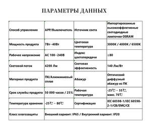 Overseasdesign SGS-06-20-BLE Tri-proof <b>Light</b> IP65 <b>Light</b> IDIM APP Dustproof Factory Warehouse Small MOQ Customization - Product Image 2