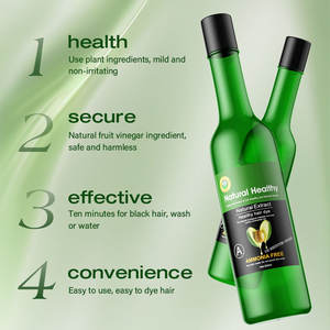 Joynna Marque privée Couverture 100% 500 Teinture pour cheveux gris ML * 2 Fabrication originale Couleur de cheveux noire unisexe <span class=keywords><strong>Gel</strong></span> de teinture pour cheveux au <span class=keywords><strong>vinaigre</strong></span> de fruits - Product Image 3