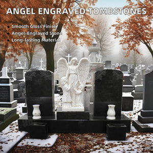 Современные европейские двойные надгробия в форме ангелов, гранитные памятники по цене производителя, с гравировкой, для кладбищ, 5 лет гарантии - Product Image 2
