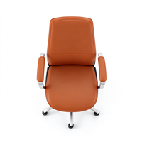 Chaise de bureau ergonomique de luxe moderne en cuir de qualité commerciale contemporaine