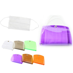 มีสินค้าในสต็อก ถุงเก็บหน้ากากกันฝุ่นแบบใส PVC/ฝาครอบป้องกันสำหรับนักเรียน - Product Image 1