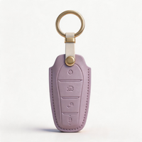 Étui de clé en caoutchouc moulé sur mesure, toucher lisse, grain distinctif pour télécommande sans clé de voiture électrique BYD, accessoires en gros