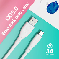 Grosir Kabel 3A 5A Tipe C Pengisian Cepat Kabel Data Usb Silikon OD5mm Kabel Ponsel Arus Super Usb Tipo C UNTUK Samsung