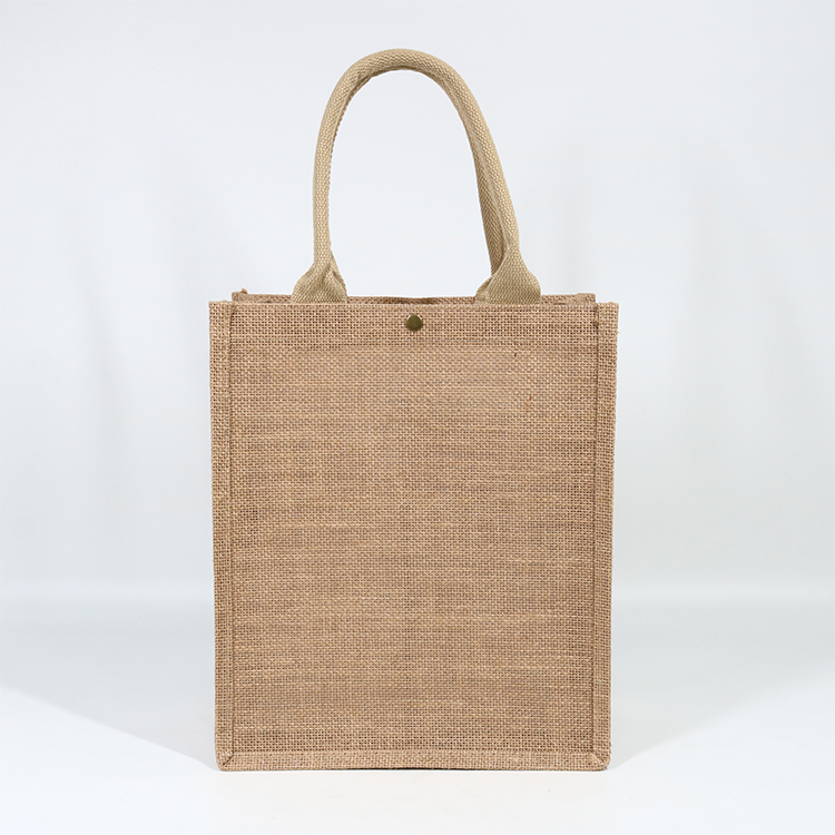 Perso<i></i>nalized Private Label Pattern Printing Shopping Carry Natural Brown Jute Tote Bag For Gifts