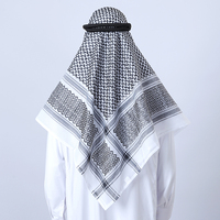 Turban carré personnalisé 100% polyester, écharpe Shemagh Keffiyeh, écharpe ethnique, foulard arabe musulman, foulard pour homme