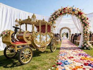 Calèche royale électrique pour mariage à vendre, idéale pour le tourisme et les transports spéciaux - Product Image 2