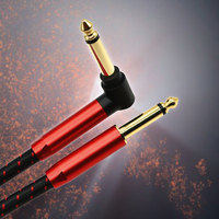 Câble de guitare, câble d'ampli pour instrument électrique, basse |   Prise jack 6,35 mm, conception durable, utilisation sur scène et en studio à domicile, cordon blindé à faible bruit