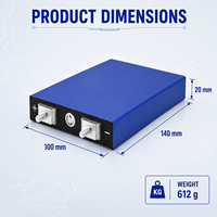 Rangkaian Baterai Modular 3.2V 30Ah Sel LiFePO4 Prismatik 2000 Siklus Dalam 1C Discharge untuk Golf Cart AGV Robot