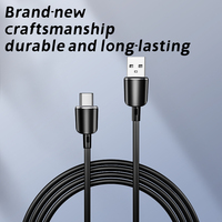 Kabel Data Pengisian Cepat Desain Baru 6A Kabel USB C 100W Kabel Tipe-C Berbahan Nilon Kepang untuk Ponsel, Power Bank & Penggunaan di Mobil