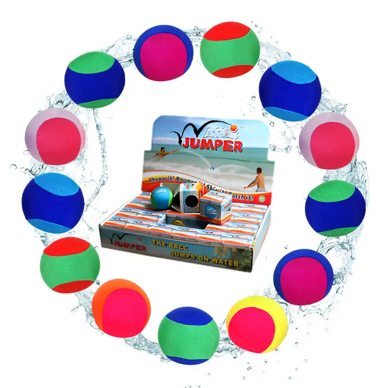 Protezione ambientale colorato Tpr tessuto acqua che rimbalza palla per giocare all'aperto spiaggia piscina acqua volante palla