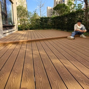 Planches de <span class=keywords><strong>terrasse</strong></span> en WPC à relief 3D, revêtement de sol composite <span class=keywords><strong>bois</strong></span>-plastique écologique, imperméable, antidérapant, <span class=keywords><strong>terrasse</strong></span> extérieure - Product Image 5