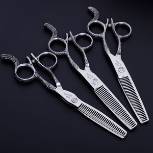 ChuanBen Hairdressing Scissors 6 Inch 5 Piece Set Feather Style Professional Barber Shears Stainless Steel - Product Image 3
