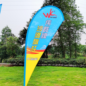 Quảng cáo khuyến mại cờ swooper Giọt Nước Mắt thả thăng hoa cực ngoài trời vuông đứng hiển thị bay biểu ngữ bãi biển lông cờ - Product Image 6