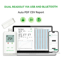 Registrador de Datos de Temperatura y Humedad USB con Bluetooth para Transporte