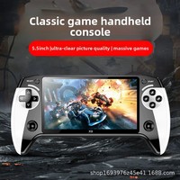 Nouvelle console de jeu portable X9 Linux avec écran large de 5,5 pouces, Wi-Fi, 8 émulateurs d'arcade - Lecteur de jeux rétro portable