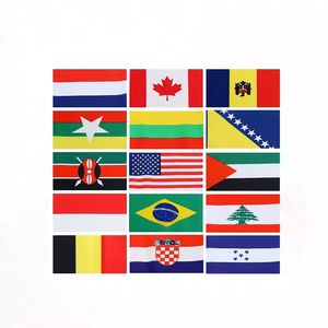 Mini Bandera de catar para <span class=keywords><strong>partidos</strong></span> de fútbol, Bandera de mano personalizada de Catar, 100% poliéster, <span class=keywords><strong>2022</strong></span>, venta al por mayor - Product Image 3