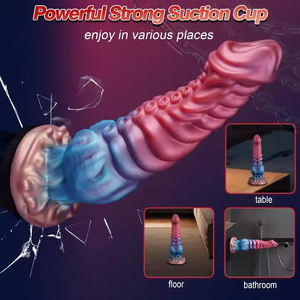 Fantasy Monster Alien Tentacule Gode Énorme <span class=keywords><strong>Noeud</strong></span> Silicone Plug Anal avec Ventouse Doux Adulte <span class=keywords><strong>Cadeau</strong></span> De Noël pour G-Spot Femmes - Product Image 3