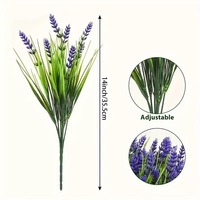 Kunstmatige lavendel, realistisch, milieuvriendelijk, handgemaakt, UV-bestendig boeket voor thuis, tuin, bruiloft en feestelijke buitendecoratie