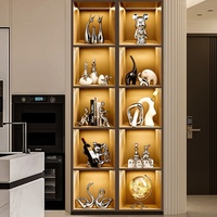 Tmy Luxe Haut de gamme Moderne Portable Porte-bouteilles en céramique Ornement Ours Violent pour Décoration de salon, de maison et de fête