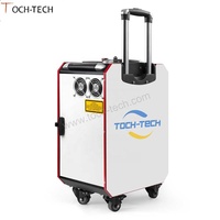 Machine de nettoyage au laser à fibre flexible portable sur chariot pour acier inoxydable, métal, aluminium – Sans consommables