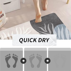 Ensemble de 2 tapis de cuisine modernes tissés à la machine, imperméables, antidérapants, à motifs géométriques, anti-fatigue, super absorbants - Product Image 5