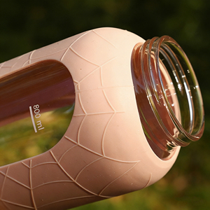 Nouvel Arrivage – Bouteilles de Sport en <span class=keywords><strong>Verre</strong></span> Borosilicate de 1000 ml, Simples et Élégantes, <span class=keywords><strong>avec</strong></span> Poignée Portable et Couvercle à <span class=keywords><strong>Paille</strong></span>, Idéales pour le Camping - Product Image 5