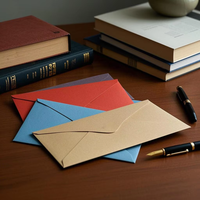 Enveloppes en gros prêtes à l'emploi, dorure de logo, sensation haut de gamme, papier nacré coloré, pochettes de cartes d'invitation, sacs d'enveloppe