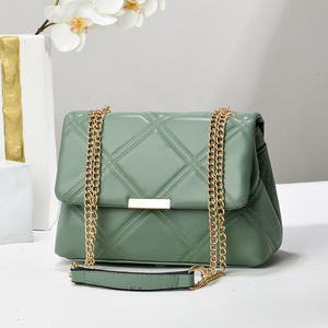 Sac carré matelassé de luxe pour femme, en cuir PU ultra doux, avec fermeture éclair et bandoulière chaîne, sac à bandoulière, capacité 2L, Printemps 2026 - Product Image 2