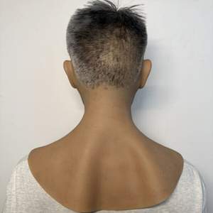 Máscara de Cabeza Masculina de Silicona Realista de Alta Elasticidad, Accesorio para Películas, Material Suave, Cabello Injertado a Mano, Reutilizable para Hombre - Product Image 5