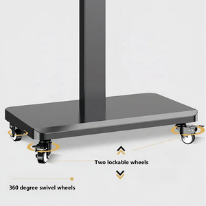 Chiều cao có thể điều chỉnh xoay 90 độ TV giỏ hàng di động bánh TV đứng với cán bánh - Product Image 5