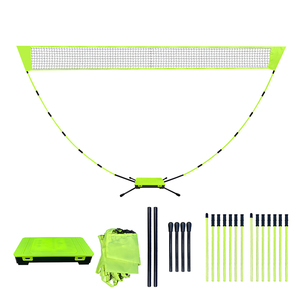 ตาข่ายแบดมินตันแบบพกพาตาข่ายลูกพิคเกิลบอลแบบพกพาพับได้โพลีเอสเตอร์ฝึกฝนในร่มและกลางแจ้ง - Product Image 2