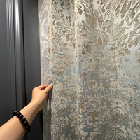Rideaux occultants jacquard gris bleu sur mesure de haute qualité pour salon et chambre à coucher