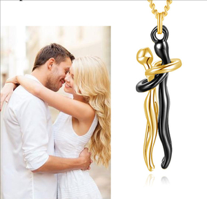 Collana Daisy Youfs Silver Hug per Coppie, Collana Abbraccio, Gioielli Anniversario per Lui e Lei, Regalo di San Valentino per Innamorati - Product Image 6